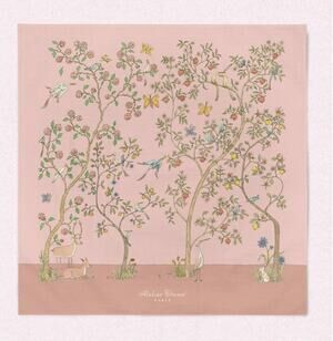 ATELIER CHOUX Atelier Choux Pink Bloom Swaddle Blanket NIB NEW